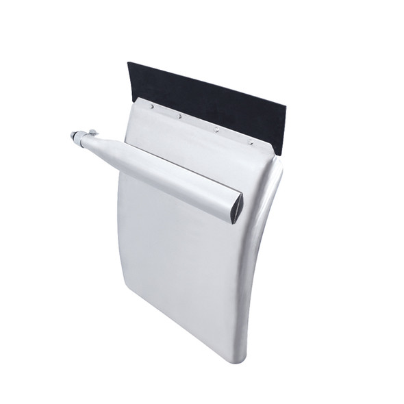 10814-UP 24" X 29" STAINLESS QUARTER FENDER SET - TRIANGLE BRACKET