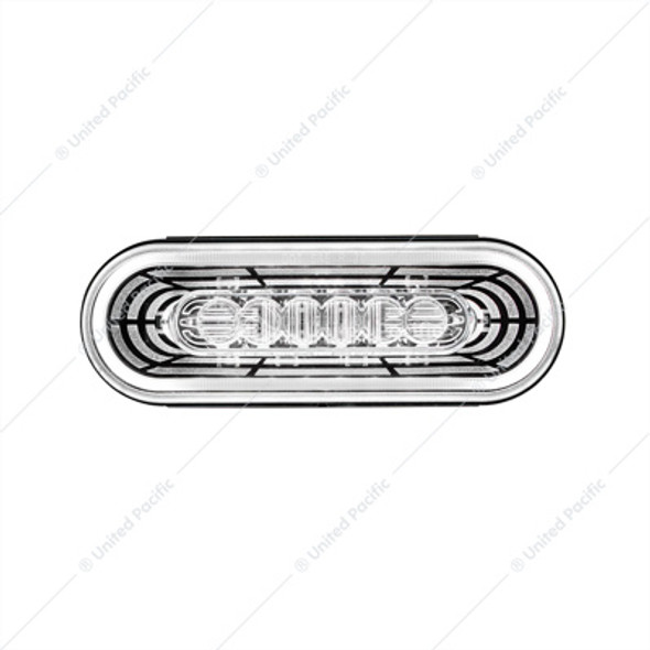 36573-UP 22 LED 6" OVAL ABYSS LIGHT (BACK-UP) - WHITE LED/CLEAR LENS