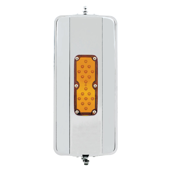 86500B-UP 7" X 16" 18 LED 430 STAINLESS STEEL WEST COAST MIRROR - NON-HEATED