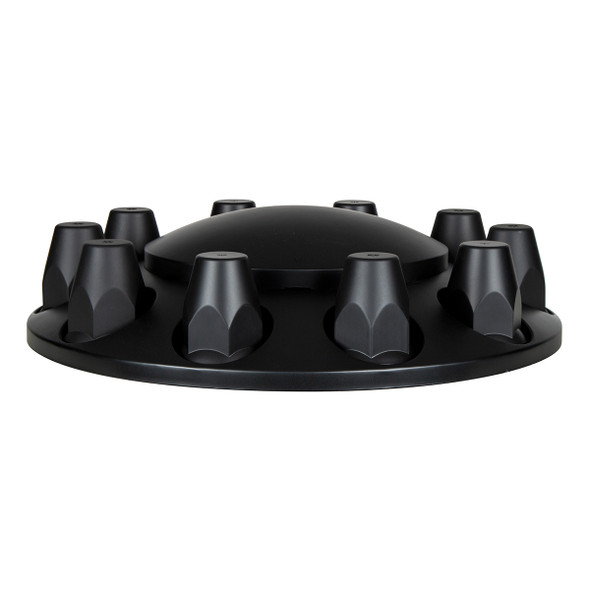 DOME AXLE COVER COMBO KIT WITH 33MM STANDARD THREAD-ON NUT COVERS & NUT COVERS TOOL - MATTE BLACK