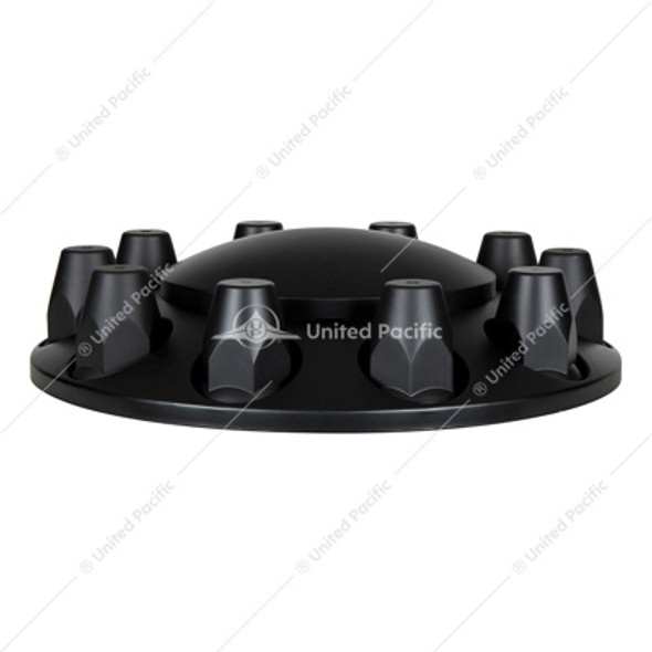 10354-UP DOME AXLE COVER COMBO KIT WITH 33MM STANDARD THREAD-ON NUT COVERS & NUT COVERS TOOL - MATTE BLACK