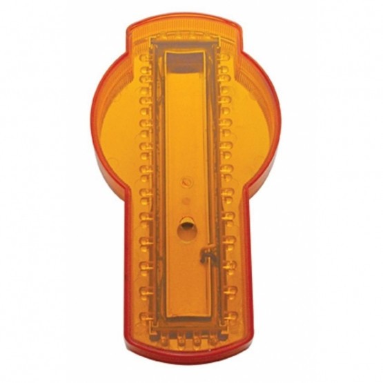 38885-UP 32 LED BACKLIT EMBLEM LIGHT FOR KENWORTH - AMBER LED/AMBER LENS