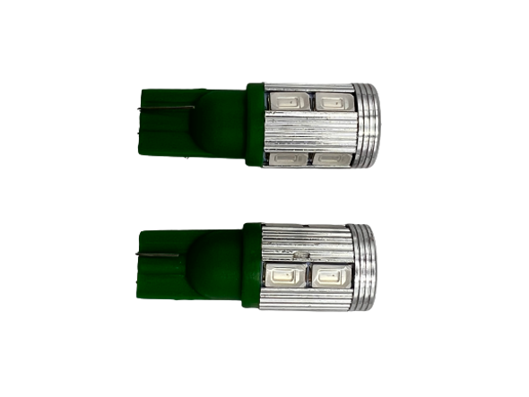 70612-GG 194/168 Tower Style 10 High Power Led Light Bulb Green