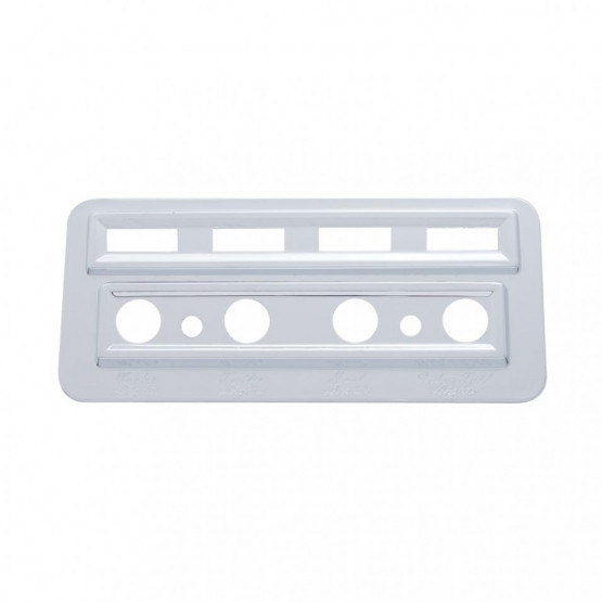 40931-UP CHROME PLASTIC LIGHT SWITCH & INDICATOR TRIM FOR 2002-2005 KENWORTH W900/T800/T600/T2000