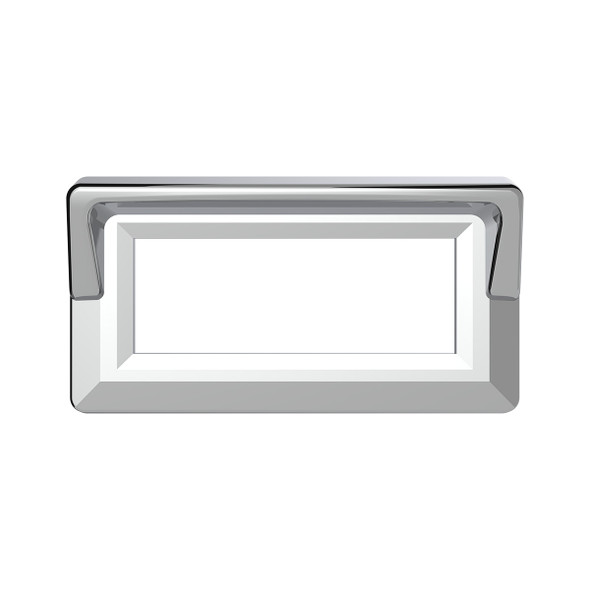 40957-UP CHROME PLASTIC SWITCH LABEL COVERS WITH VISOR FOR 2005 & OLDER KENWORTH (6-PACK)