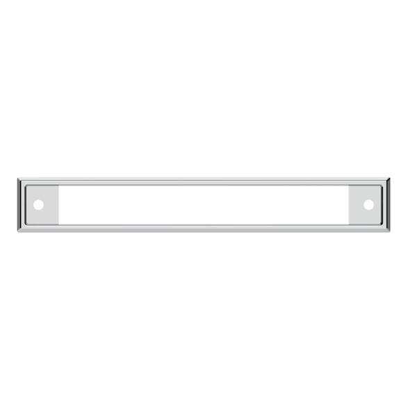 40997-UP CHROME PLASTIC HEADLINER WARNING LIGHTS BEZEL FOR KENWORTH W900 (1990-2005) AND T800/T600 (1993-2005)