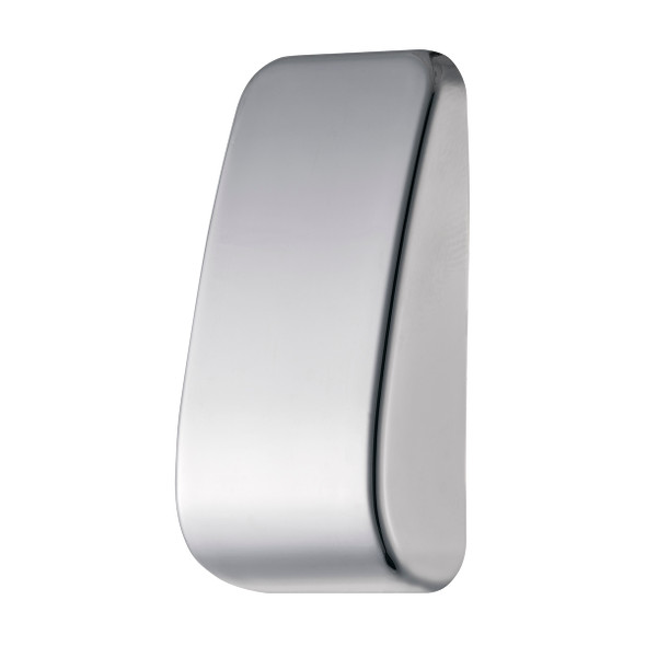 41453-UP CHROME PLASTIC BLANK SWITCH COVERS FOR KENWORTH T680, T880, W990 (CARD OF 2)