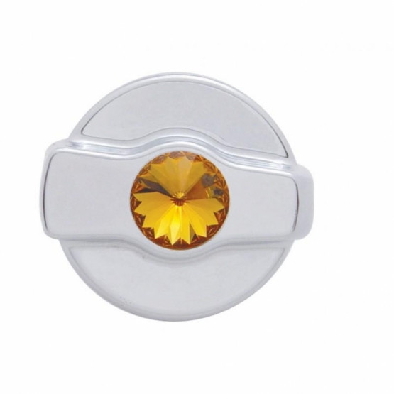 41301-UP WIPER DIAL KNOB FOR KENWORTH - AMBER CRYSTAL