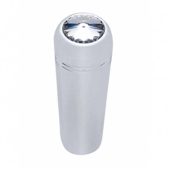 40020P-UP 1-7/8" SHORT ALUMINUM TOGGLE SWITCH EXTENSION WITH CRYSTAL FOR KENWORTH - CLEAR CRYSTAL (2-PACK)