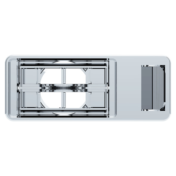 41137-UP CHROME PLASTIC A/C VENT FOR 2001 & EARLIER KENWORTH - DRIVER