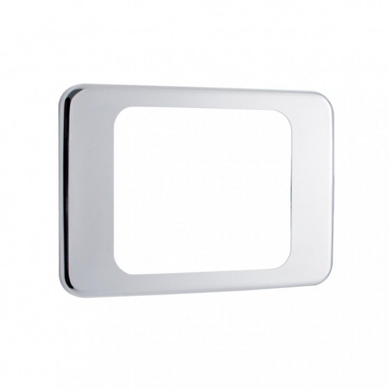 41139-UP 304 SS DAYLIGHT DOOR INTERIOR HANDLE BEZEL FOR 1994-2002 KENWORTH W900/T800/T600