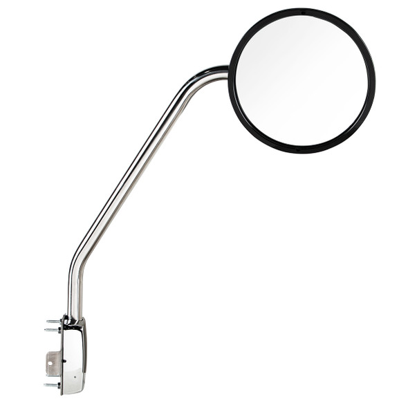 42843-UP CHROME HOOD MIRROR FOR 2013-2021 KENWORTH T680 - PASSENGER