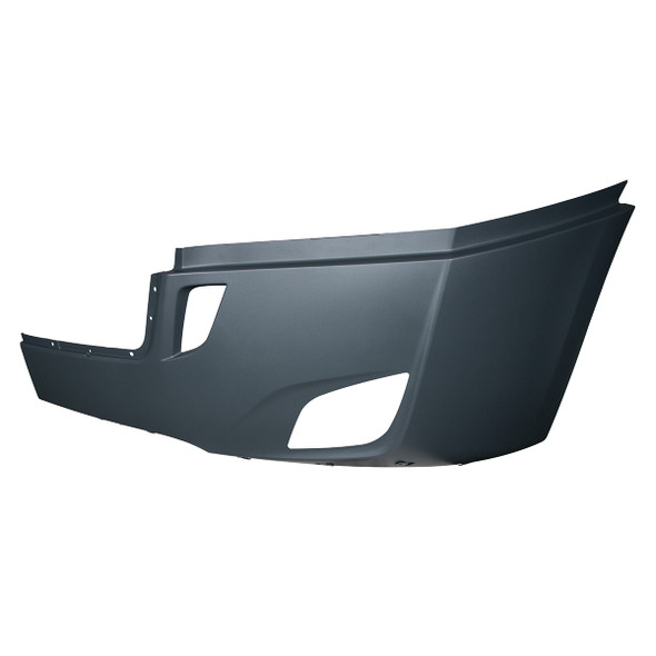 42466-UP BUMPER COVER WITH FOG LIGHT OPENING & DEFLECTOR HOLES FOR 2018-2024 FL CASCADIA - DRIVER