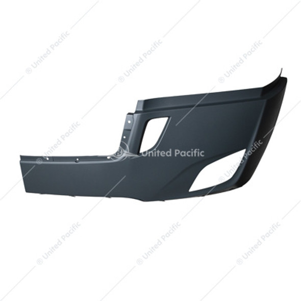 42466-UP BUMPER COVER WITH FOG LIGHT OPENING & DEFLECTOR HOLES FOR 2018-2024 FL CASCADIA - DRIVER