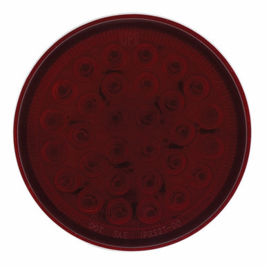 36832-UP 30 LED 4" Round Light (Stop, Turn & Tail) - Red LED/Red Lens