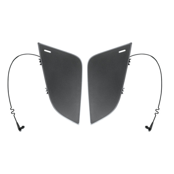 42525-UP BLACK TOW HOOK ACCESS COVERS FOR 2018-2024 FREIGHTLINER CASCADIA (PAIR)