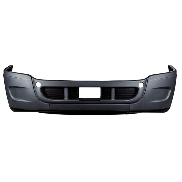 21947-UP COMPLETE 3-PIECE FRONT BUMPER SET WITHOUT FOG LIGHT HOLE FOR 2008-2017 FREIGHTLINER CASCADIA