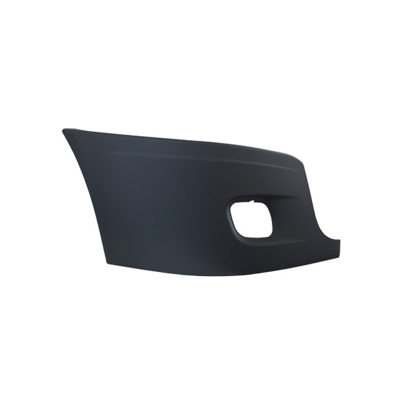 20849-UP BUMPER END COVER WITH FOG LIGHT HOLE FOR 2008-2017 FREIGHTLINER CASCADIA - PASSENGER