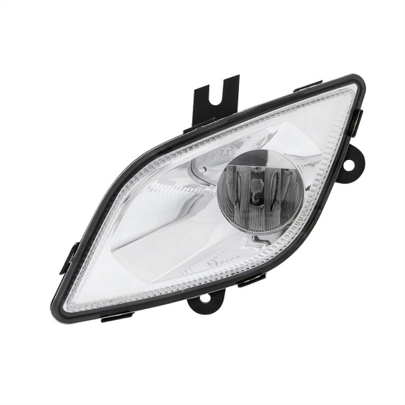 32900-UP CHROME SINGLE LED FOG LIGHT FOR 2018-2024 FREIGHTLINER CASCADIA - DRIVER - COMPETITION SERIES