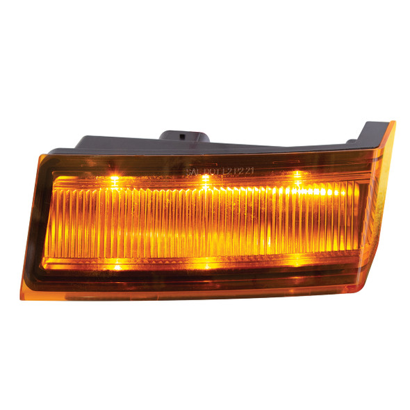 36006-UP 6 LED AMBER TURN SIGNAL LIGHT FOR 2018-2024 FREIGHTLINER CASCADIA - DRIVER -COMPETITION SERIES