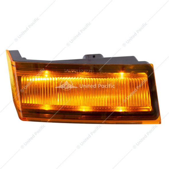 36007-UP 6 LED AMBER TURN SIGNAL LIGHT FOR 2018-2024 FREIGHTLINER CASCADIA - PASSENGER -COMPETITION SERIES