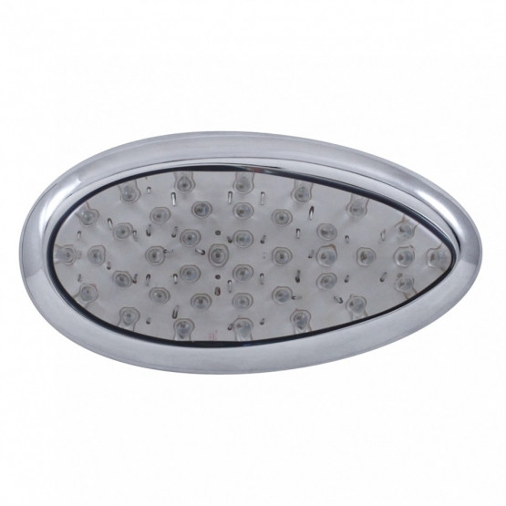 42352-UP 39 AMBER LED FREIGHTLINER CASCADIA TEARDROP SIGNAL LIGHT - CLEAR LENS