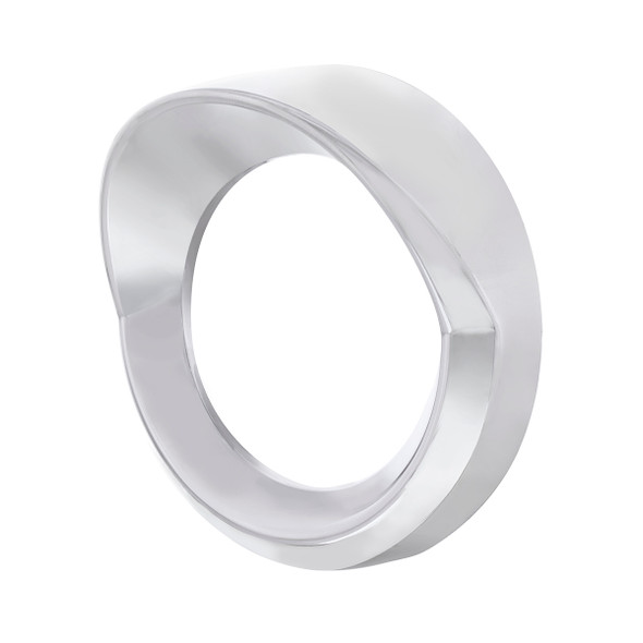 42423-UP CHROME SMALL GAUGE BEZEL WITH VISOR FOR 2018-2023 FREIGHTLINER CASCADIA