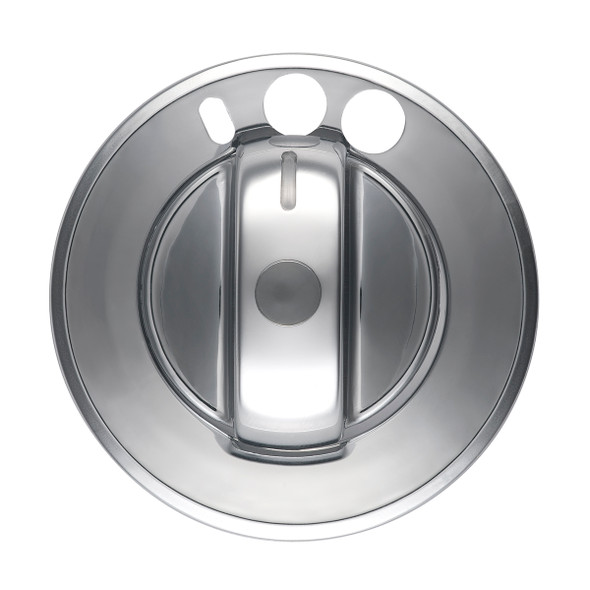 42066-UP CHROME PLASTIC 2-PIECE HEADLIGHT SWITCH COVER FOR 2008-2017 FREIGHTLINER CASCADIA