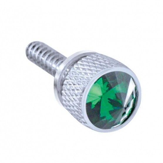 23917-UP DASH SCREW WITH GREEN CRYSTAL FOR 2008-2017 FREIGHTLINER CASCADIA