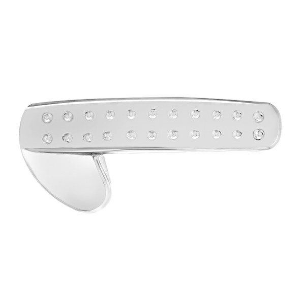 42098-UP CHROME INTERIOR DOOR HANDLE COVER FOR 2008-2017 FREIGHTLINER CASCADIA - DRIVER