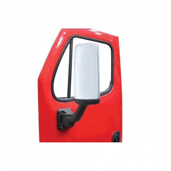 42355-UP CHROME MIRROR COVER FOR 2008-2017 FREIGHTLINER CASCADIA - DRIVER