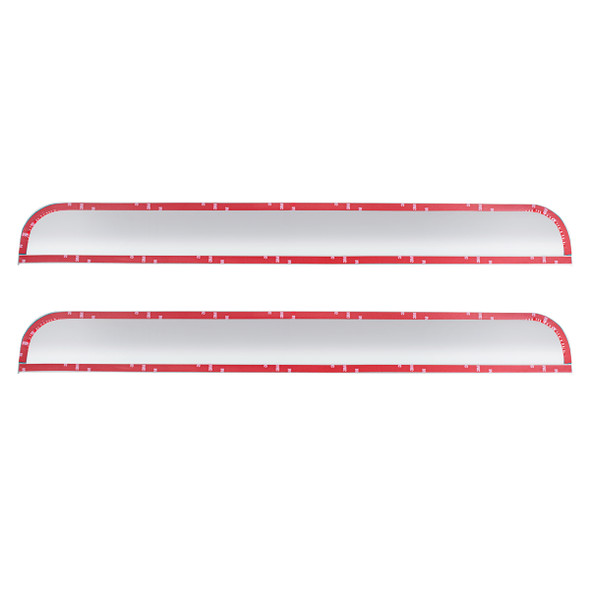 29153-UP 430 SS LOWER STEP SURFACE PROTECTIVE PLATES FOR 2018-2024 FREIGHTLINER CASCADIA (PAIR)