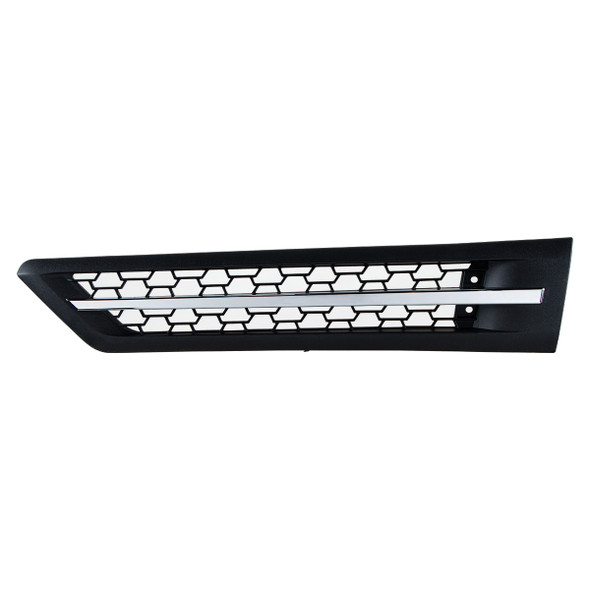 42871-UP HOOD AIR INTAKE GRILLE WITH WHITE LED FOR 2018-2024 FREIGHTLINER CASCADIA 126 - DRIVER