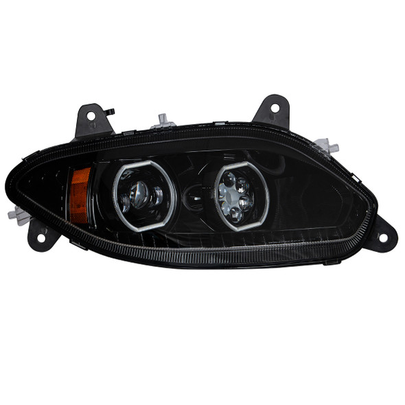 35736-UP BLACK 17 LED HEADLIGHT FOR 2018-2024 INTERNATIONAL LT - PASSENGER