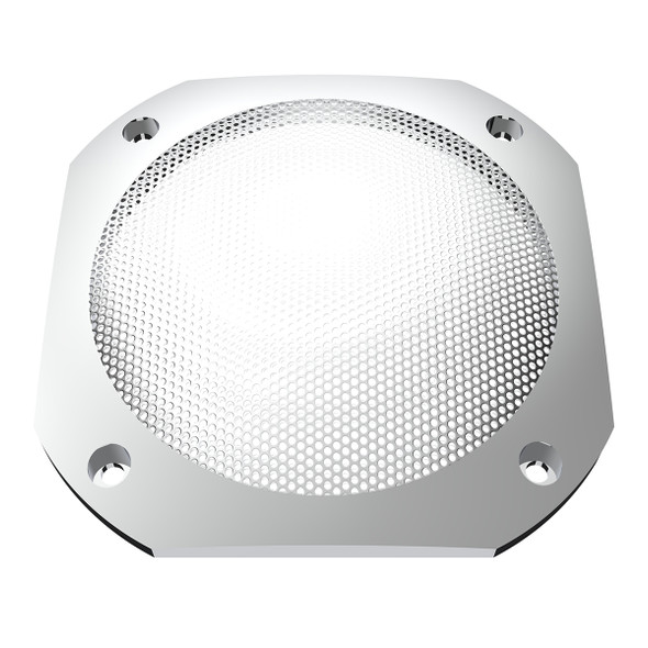 40920-UP CHROME 4-1/2" SQUARE SPEAKER COVER FOR INTERNATIONAL 9900 (1999-2017), 9400/9300/9200 (1997-2010)
