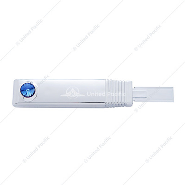 21082-UP TURN SIGNAL LEVER COVER WITH BLUE CRYSTAL