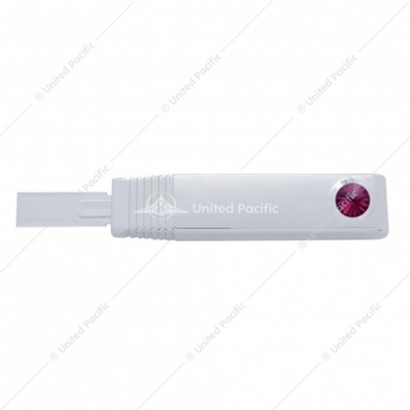 21085-UP TURN SIGNAL LEVER COVER WITH PURPLE CRYSTAL