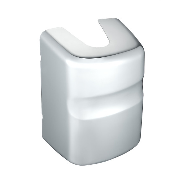 42012-UP CHROME PLASTIC BOTTOM MIRROR POST COVERS FOR 2000-2010 INTERNATIONAL 9200I/9400I/9900I DRIVER