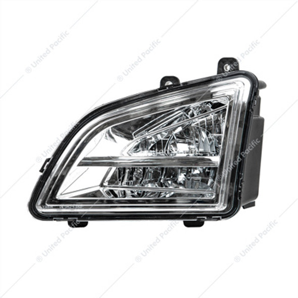 35861-UP CHROME LED DRIVING & FOG LIGHT FOR 2018-2024 VOLVO VNL - DRIVER -COMPETITION SERIES