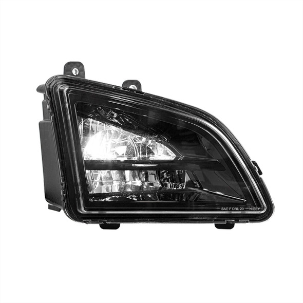 35864-UP BLACK LED DRIVING & FOG LIGHT FOR 2018-2024 VOLVO VNL - PASSENGER -COMPETITION SERIES