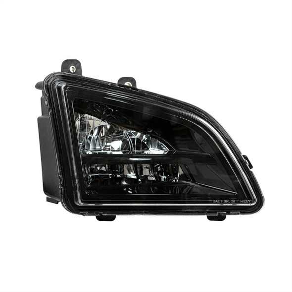35864-UP BLACK LED DRIVING & FOG LIGHT FOR 2018-2024 VOLVO VNL - PASSENGER -COMPETITION SERIES