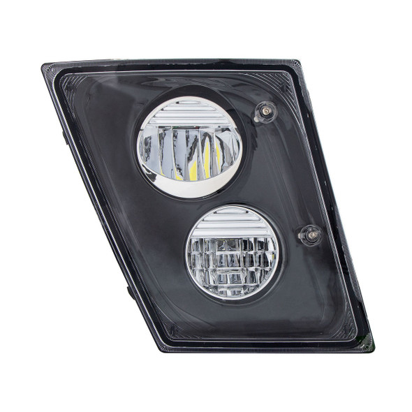 35908-UP 2 HIGH POWER LED BLACK DRIVING LIGHT & FOG LIGHT FOR 2003-2017 VOLVO VNL - PASSENGER/RIGHT