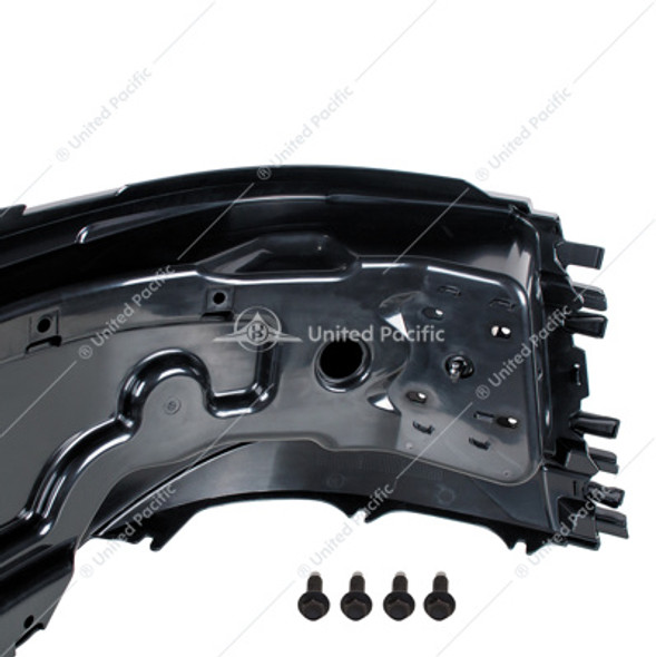 42817-UP BUMPER END WITHOUT FOG LIGHT FOR 2015-2017 VOLVO VNL SHORT HOOD WITH AERO STYLE BUMPER - DRIVER