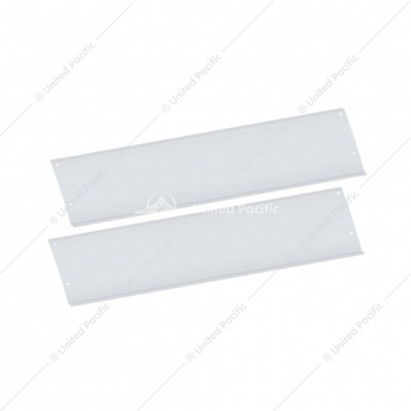 29062-UP POLISHED STAINLESS STEEL LOWER FRONT STEP KICK PLATES FOR 2003-05 VOLVO VN SERIES