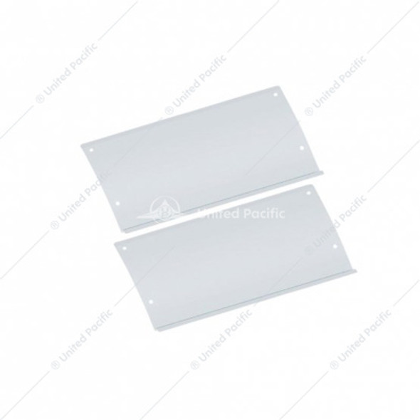 29063-UP POLISHED STAINLESS STEEL LOWER REAR STEP KICK PLATES FOR 2003-05 VOLVO VN SERIES