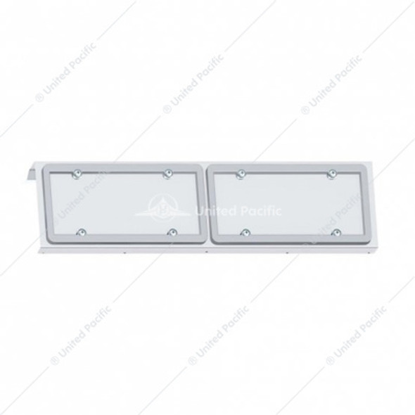 29066-UP STAINLESS 2 LICENSE PLATE HOLDER FOR 2003+ VOLVO VN