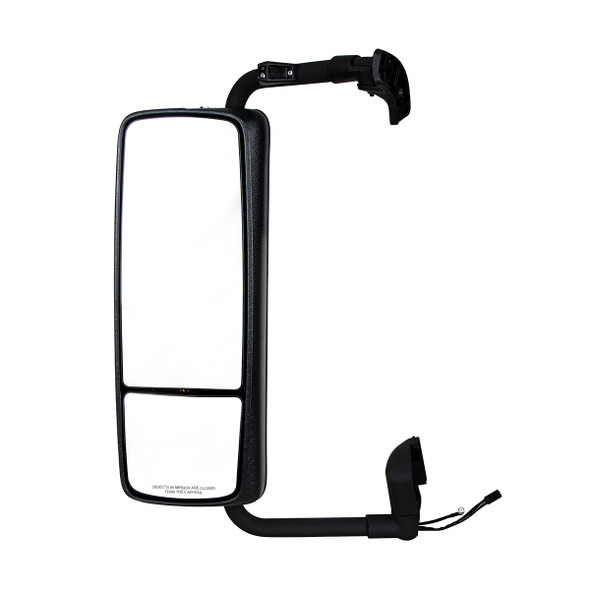 42830-UP BLACK HEATED MIRROR ASSEMBLY FOR 2004-2012 VOLVO VNL - DRIVER