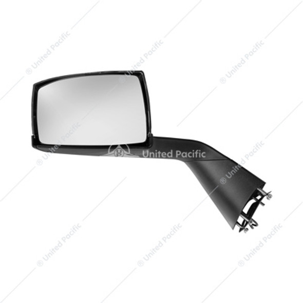 42242-UP CHROME HOOD MIRROR ASSEMBLY WITH SEQUENTIAL LED TURN SIGNAL FOR 2018-2024 VOLVO VNL - DRIVER