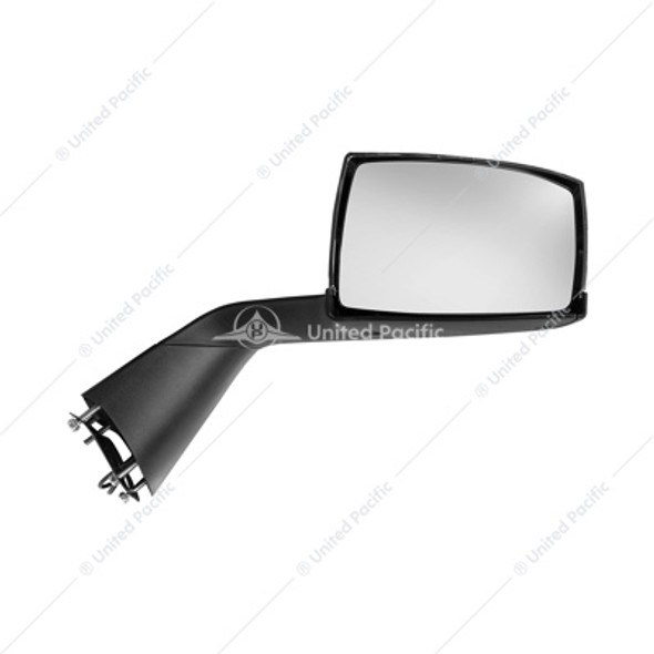 42243-UP CHROME HOOD MIRROR ASSEMBLY WITH SEQUENTIAL LED TURN SIGNAL FOR 2018-2024 VOLVO VNL - PASSENGER
