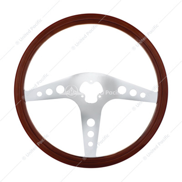 88221-UP 18" CHROME GT STEERING WHEEL